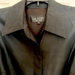 Black Silk Dress Laundry by Shelli Segal